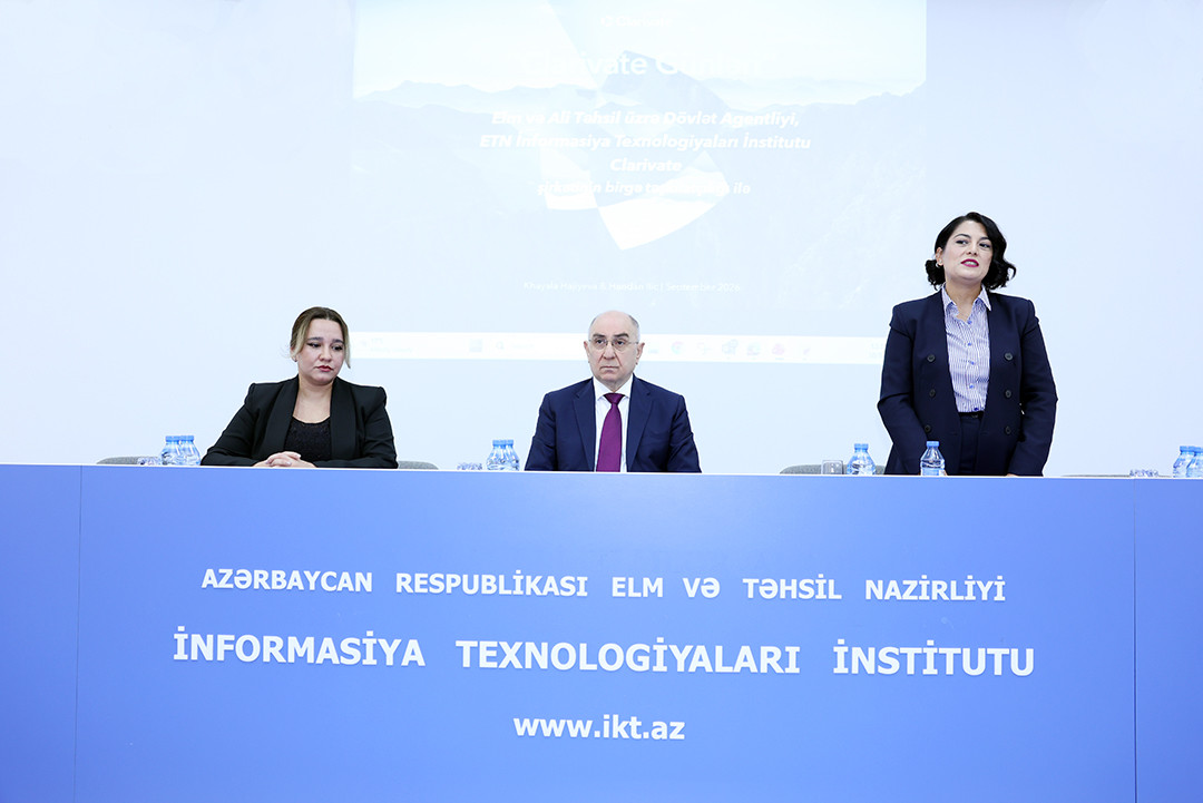 İnformasiya Texnologiyaları İnstitutunda beynəlxalq elmi bazalardan səmərəli istifadə məsələlərinə həsr olunmuş təlim keçirilib