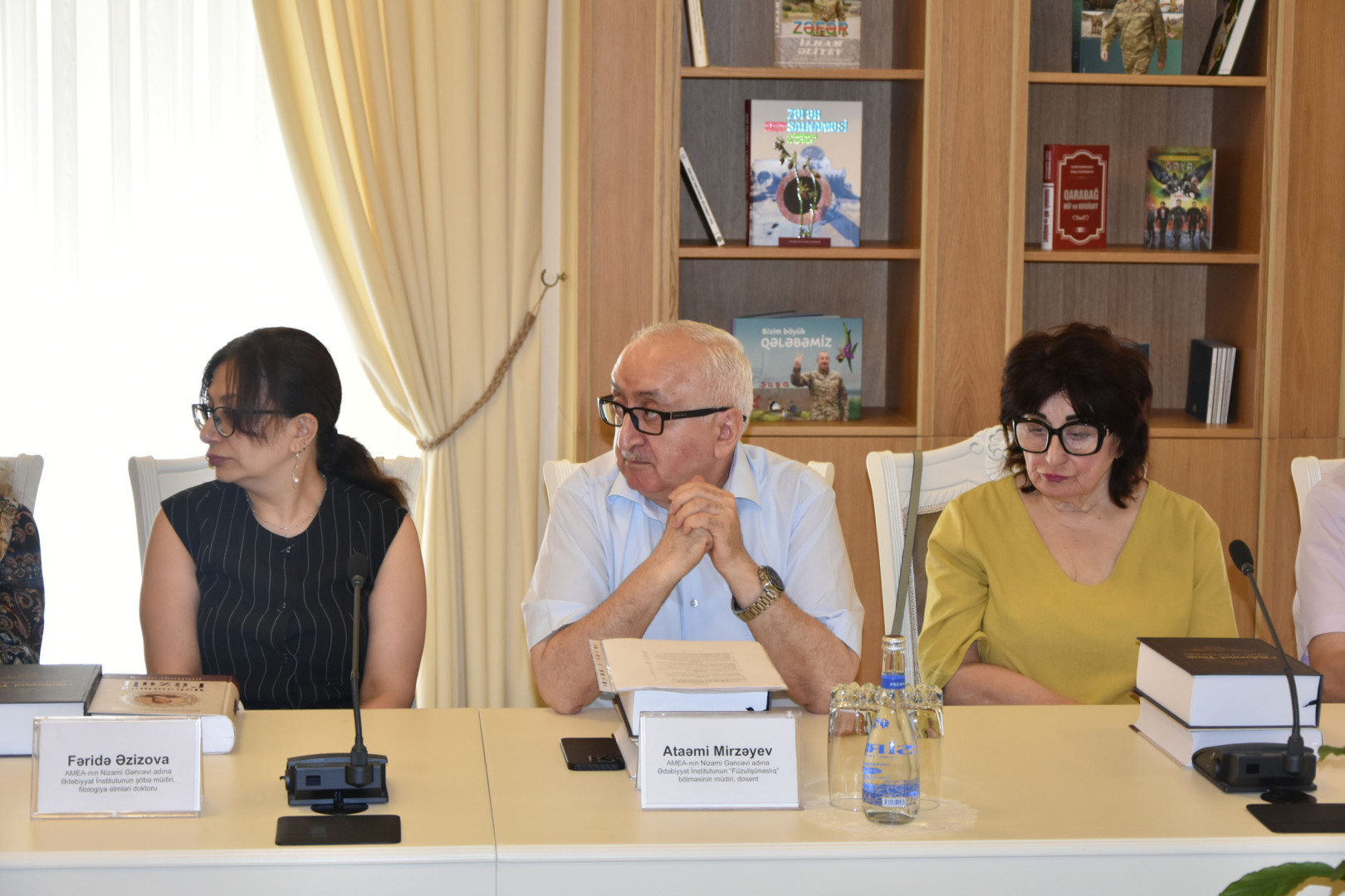 Milli Kitabxanada “Məhəmməd Füzuli. Biblioqrafiya” və “Məhəmməd Füzuli. Həyatı və yaradıcılığı” kitablarının təqdimat mərasimi keçirilib