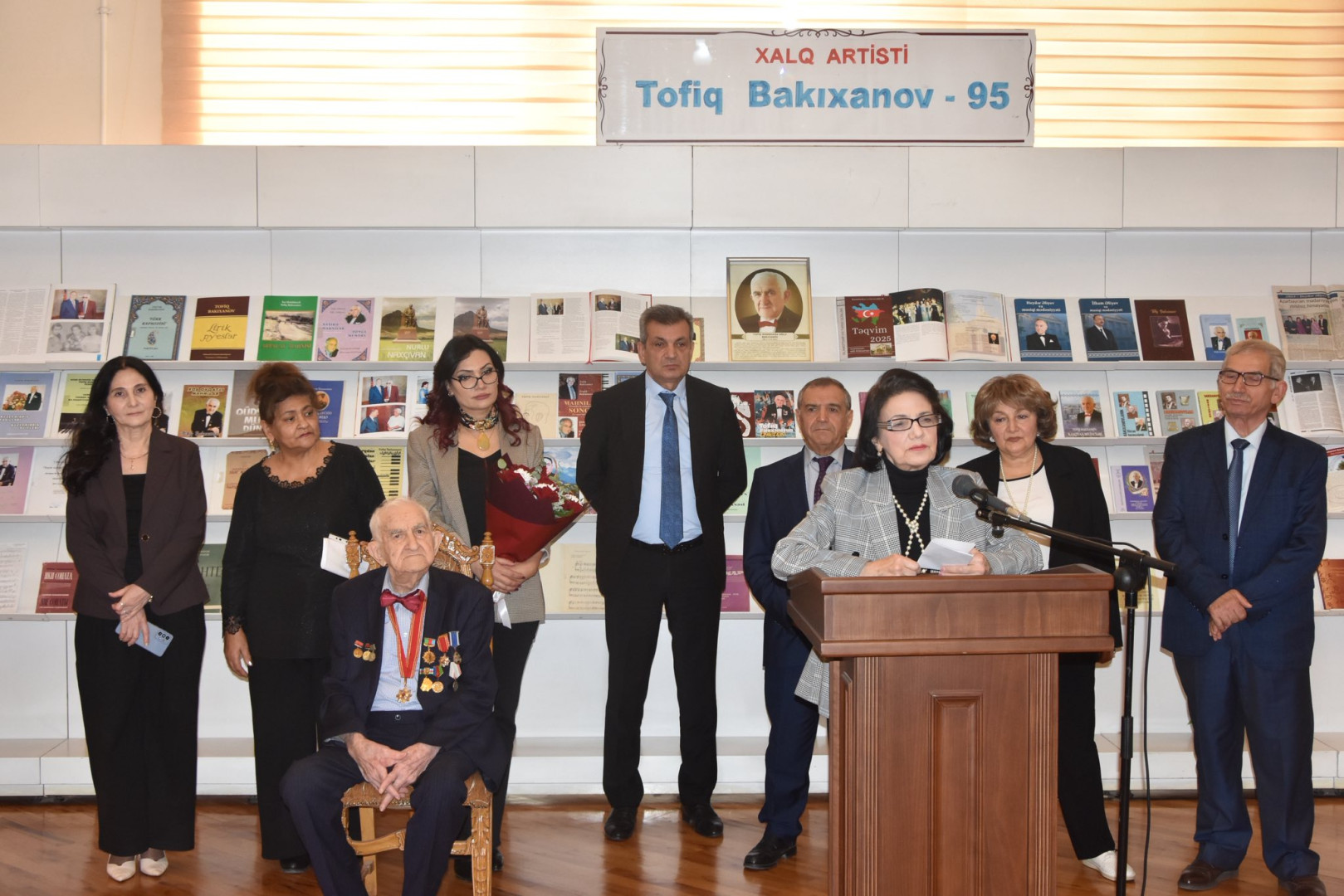 Azərbaycan Milli Kitabxanasında Tofiq Bakıxanovun 95 illik yubileyinə həsr olunmuş tədbir keçirilib