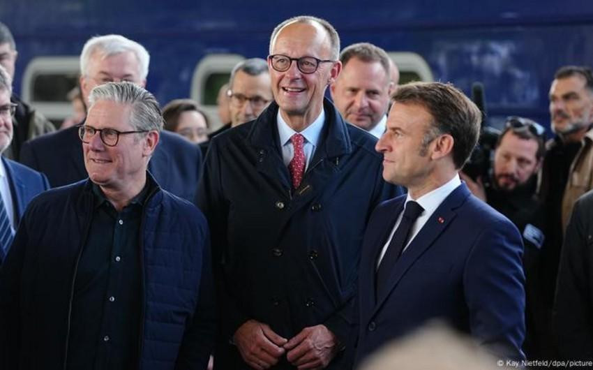 Makron, Merts, Starmer və Tusk Kiyevə gediblər