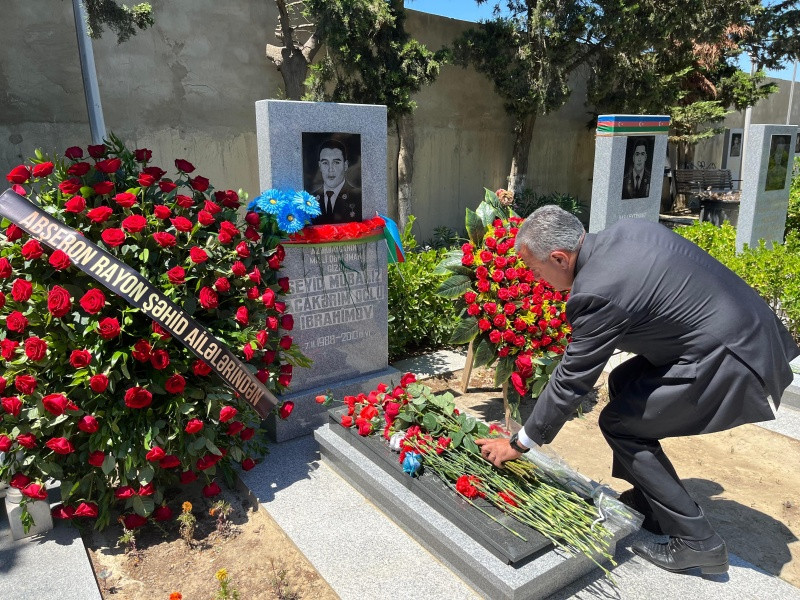Abşeron rayonunda şəhidlərimiz və onların ailə üzvləri ziyarət olunub
