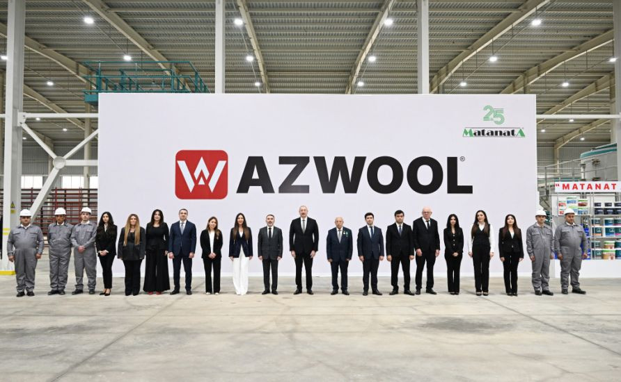 Prezident İlham Əliyev “AZWOOL” mineral daş yunu zavodunun açılışında iştirak etdi -