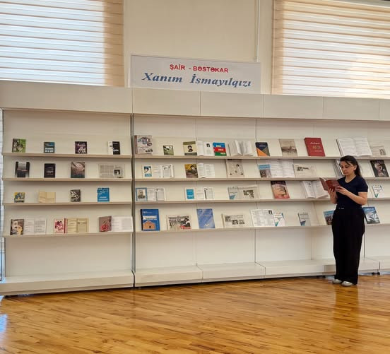 Milli Kitabxanada “Şair - bəstəkar Xanım İsmayılqızı” adlı kitab sərgisı istifadəçilərə təqdim olunub