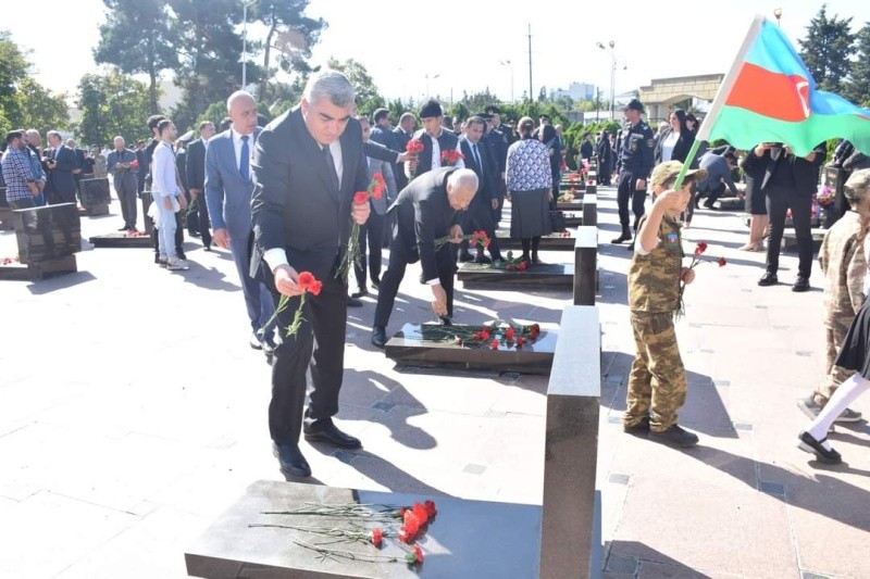 “27 Sentyabr - Anım Günü” münasibətilə Qubada Şəhidlər Xiyabanı ziyarət edilib