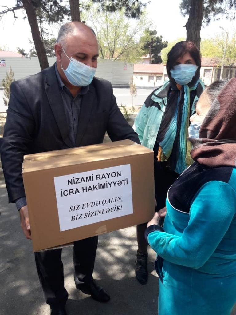 Nizami rayonunda sosial baxımdan həssas əhali qruplarına dəstək davam etdirilir-