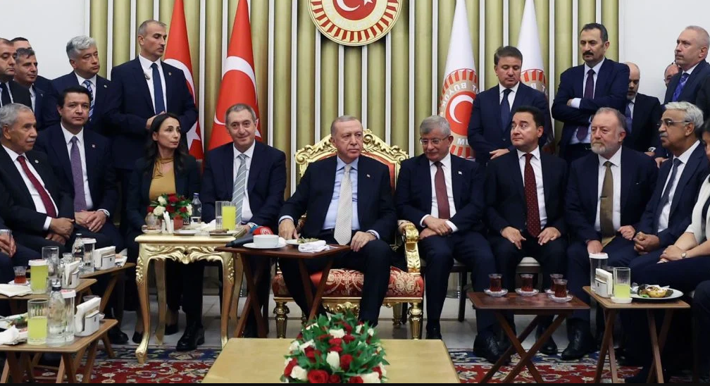 Uzun illərdən sonra Ərdoğan və Davudoğlu bir arada - FOTO +