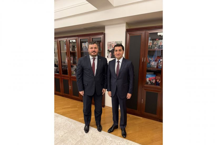 Hikmət Hacıyev Ukrayna səfiri ilə strateji tərəfdaşlığın gücləndirilməsini müzakirə etdi