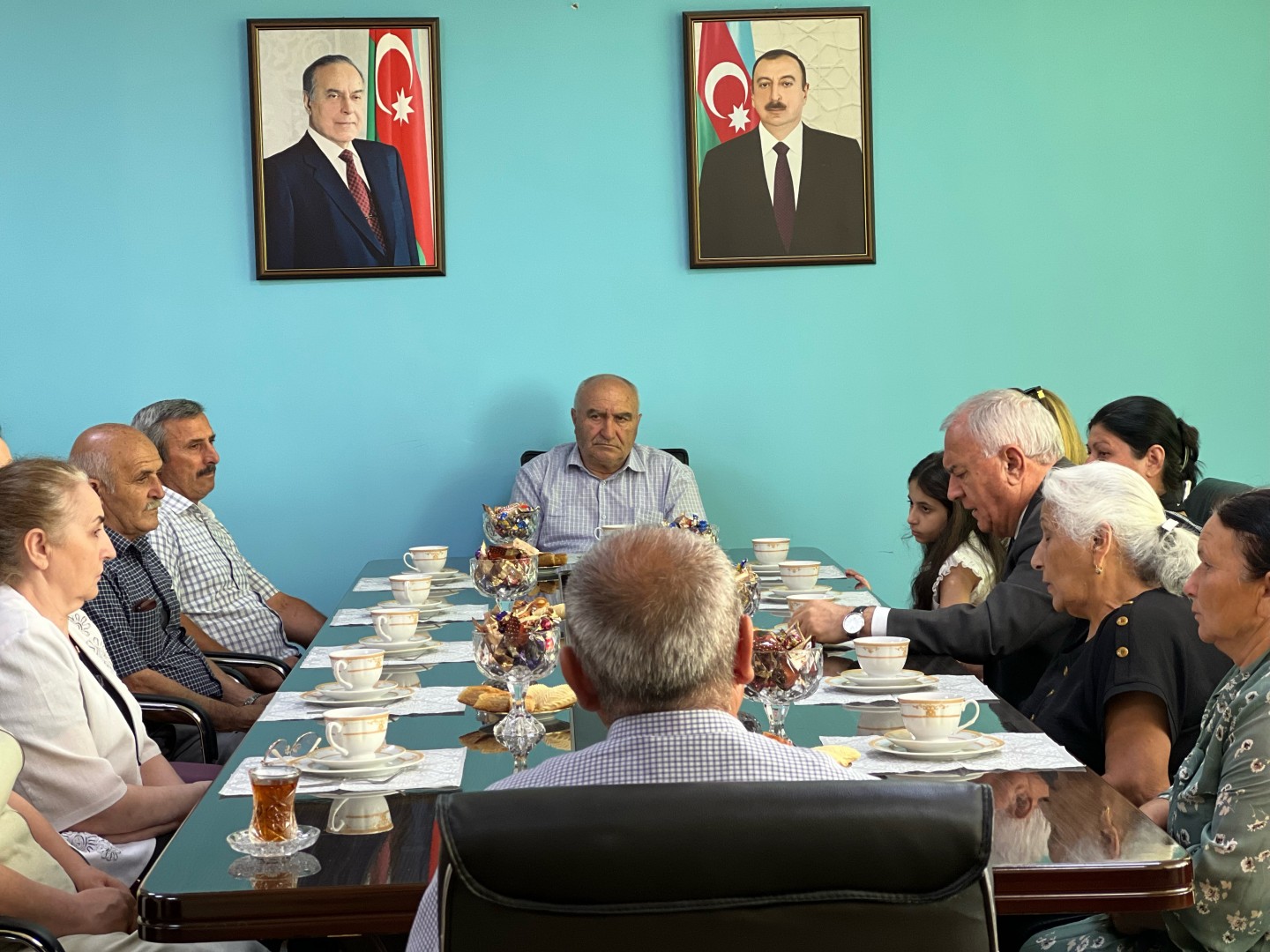 Füzuli rayonunda Milli Qəhrəman və Vətən Müharibəsi Qəhrəmanı ailələri ilə görüş keçirildi