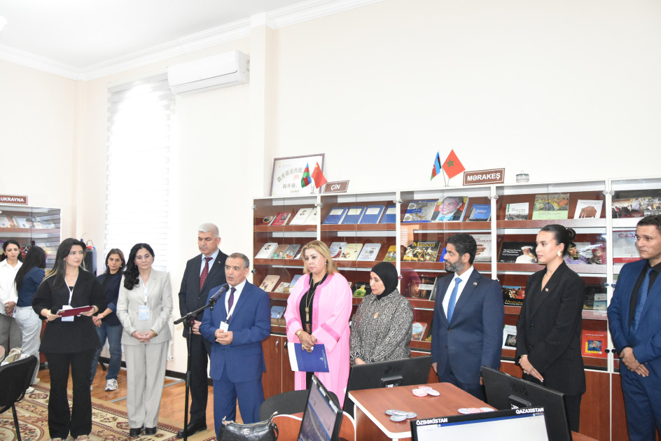 Milli Kitabxanada “Mərakeş və Küveyt ədəbiyyatı guşələrinin” açılış mərasimi keçirilib
