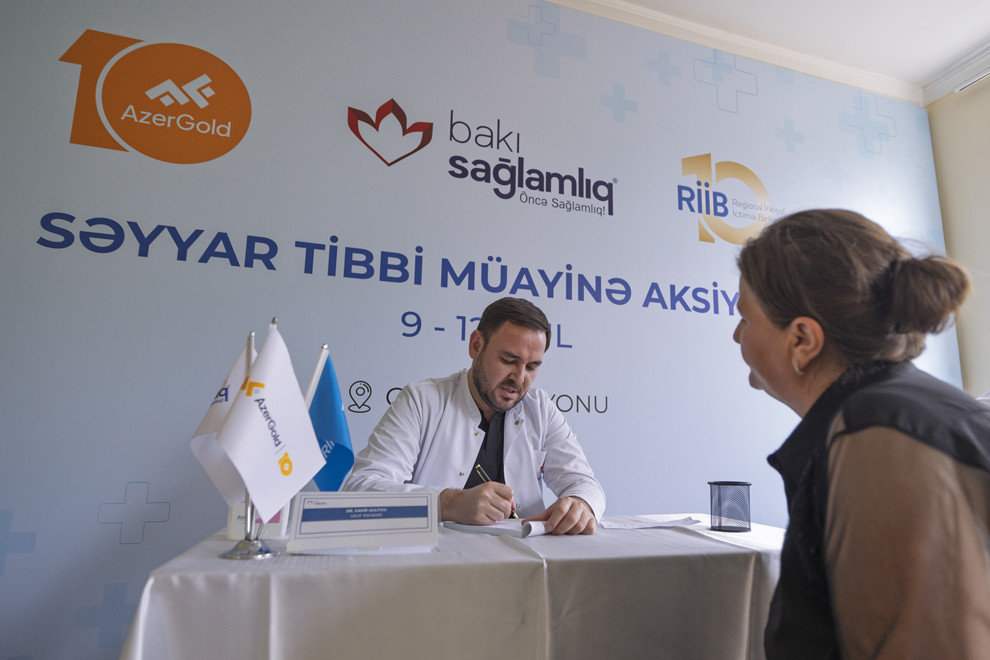 “AzerGold”un təşkilatçılığı ilə Göygöl rayonunda səyyar tibbi müayinə aksiyası keçirilib