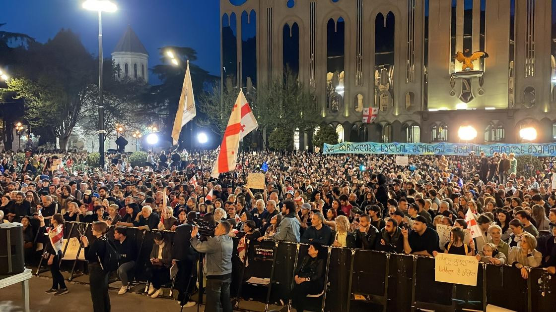 Tbilisdə növbəti kütləvi etiraz aksiyası