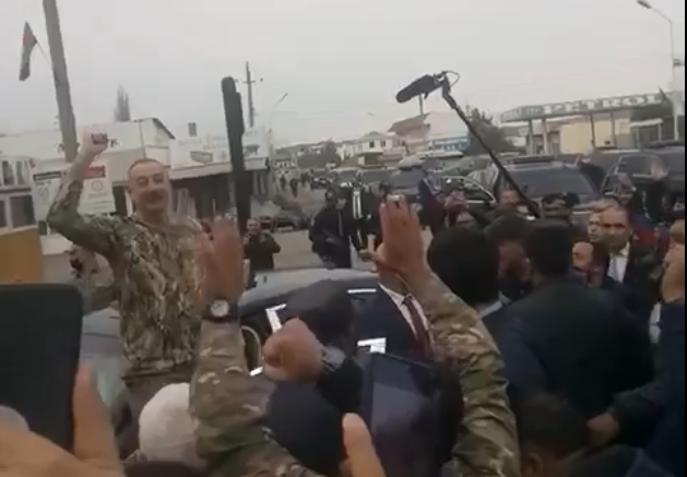İlham Əliyev hərbi formada Füzuli rayonunda - Video