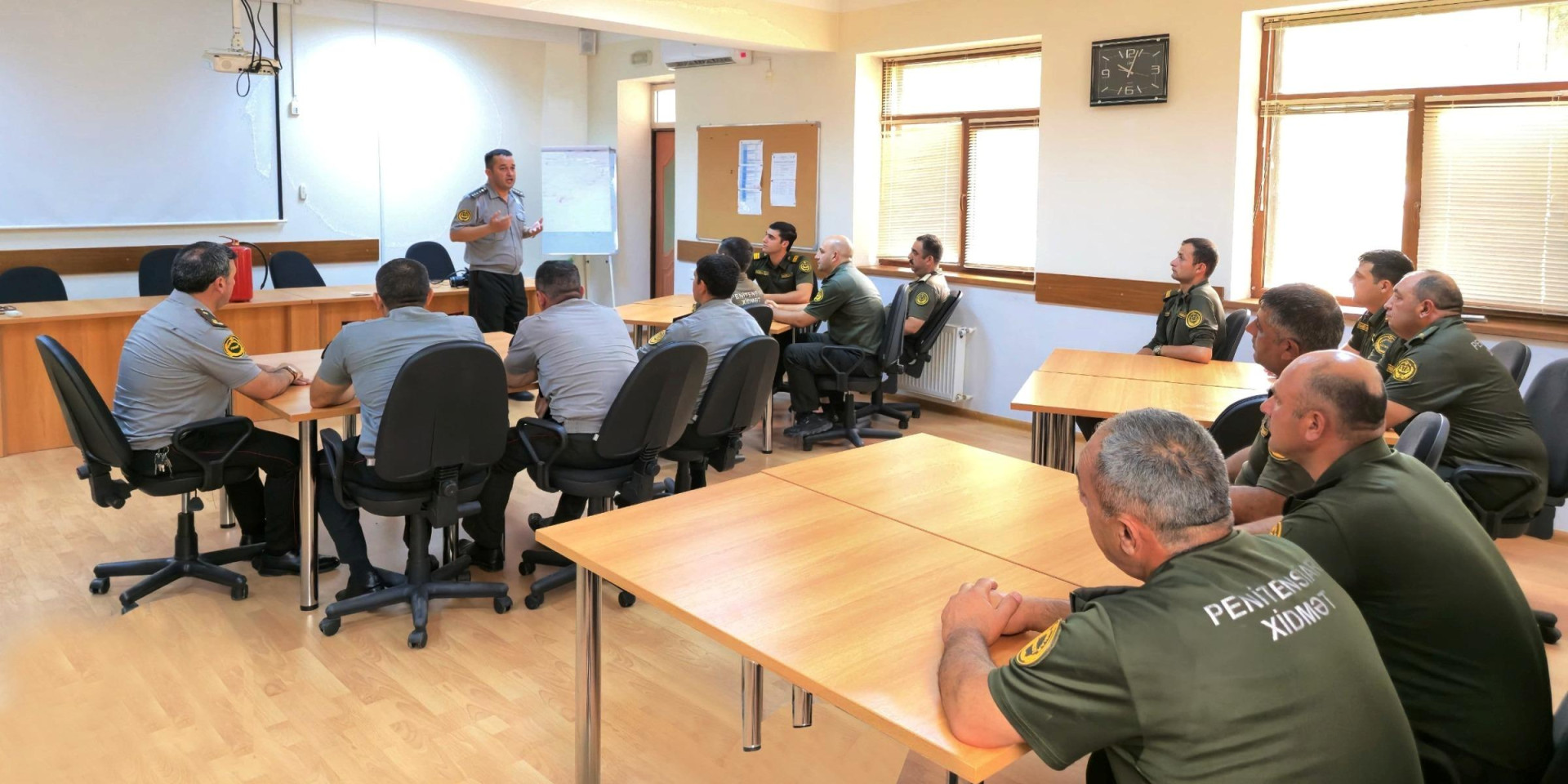 Penitensiar xidmətdə yanğın zamanı davranış qaydaları ilə bağlı təlim keçirilib