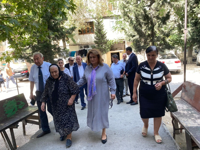 Hicran Hüseynova Sumqayıt şəhərində seçicilərlə daha bir görüş keçirdi