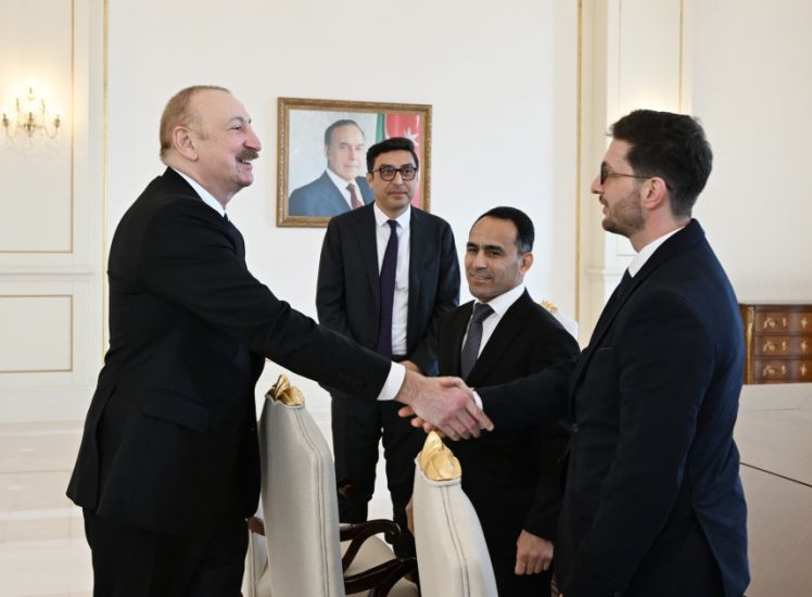 Prezident İlham Əliyev Avropa çempionatında komanda hesabında çempion olan güləşçiləri qəbul edib -