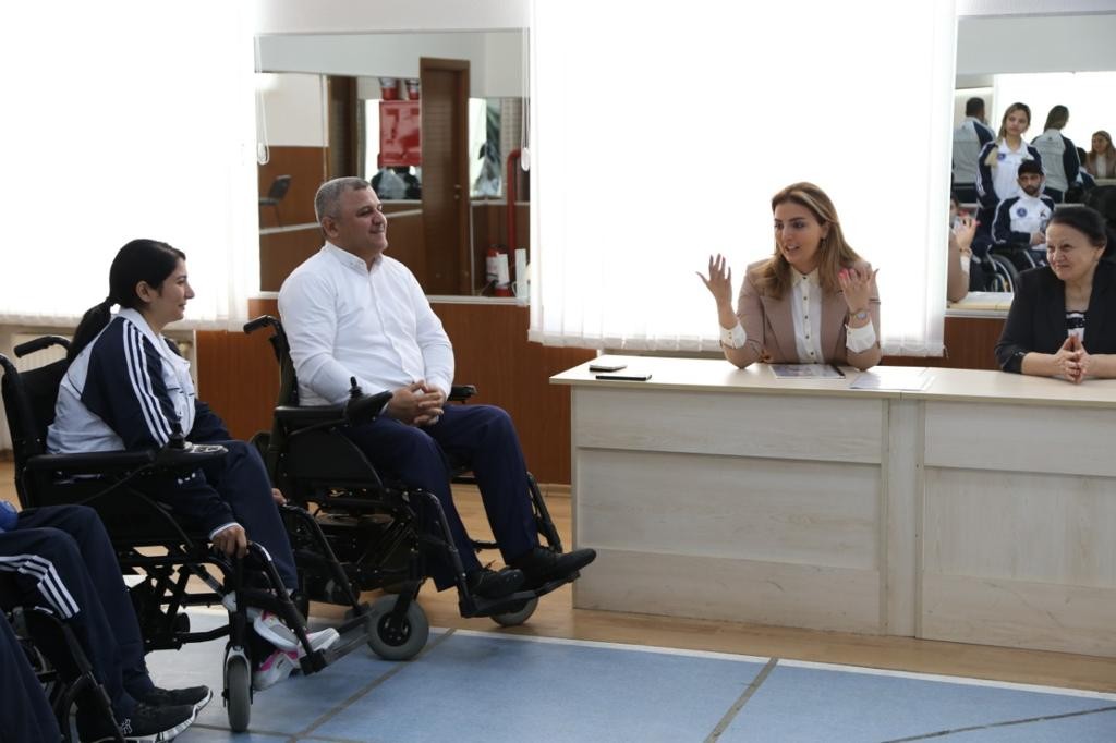 Könül Nurullayeva Boccia İdman Federasiyasının idmançı və rəhbər heyəti ilə görüşüb